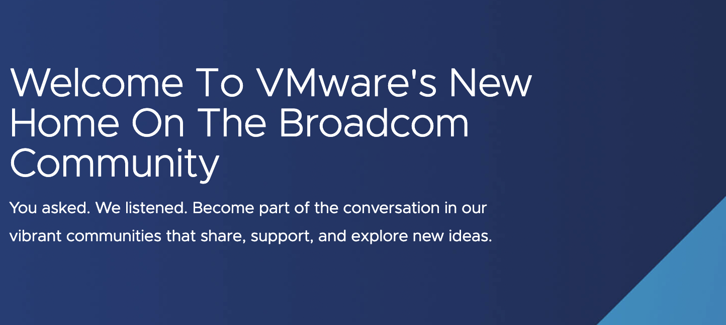 Новый портал VMware Community на Broadcom: что изменилось