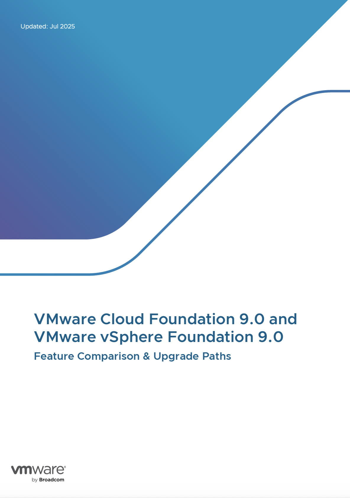 Новый документ о сравнении функциональности VMware Cloud Foundation и vSphere Foundation с вариантами апгрейда